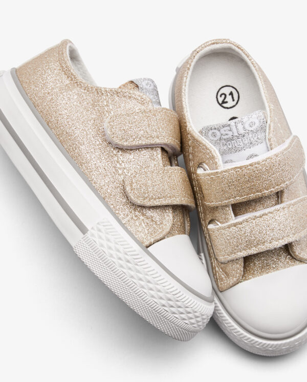 ZAPATILLAS GLITTER ORO BABY - Imagen 2
