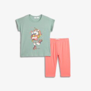 CONJUNTO UNICORNIO SALMON