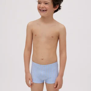 BAÑADOR BOXER INFANTIL RAYAS AZUL