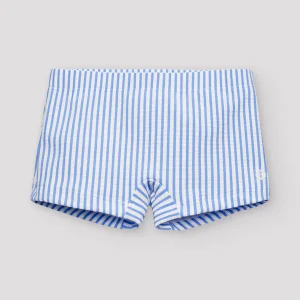 BAÑADOR BOXER BABY RAYAS  AZUL