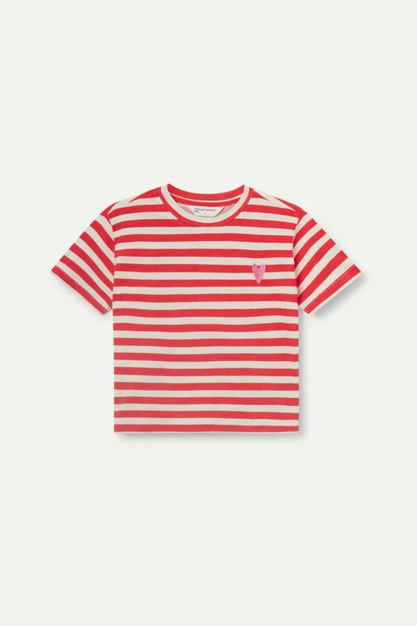 CAMISETA RAYAS ROJAS  COMPAÑIA